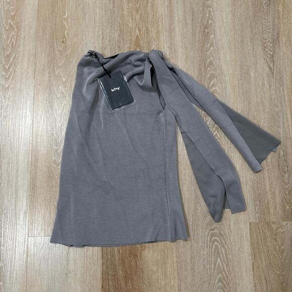 Khy sueded stretch knotted top - Picture 1 of 3